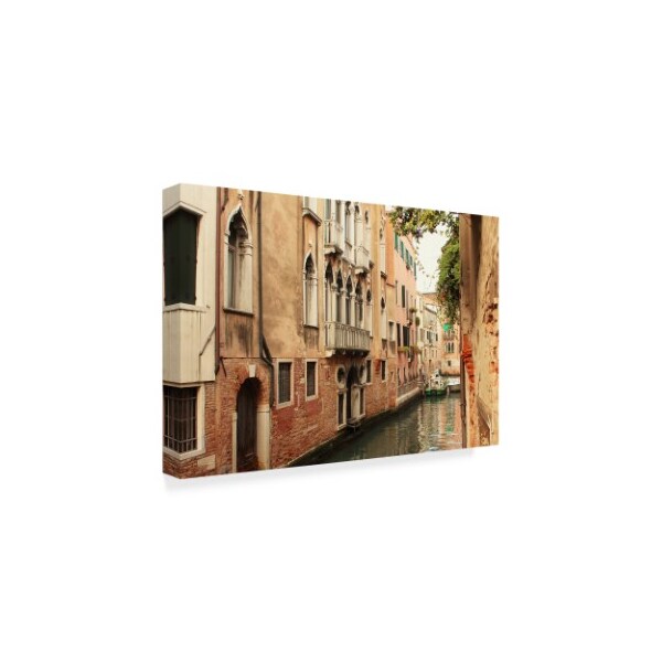 Les Mumm 'Venice Waterway' Canvas Art,16x24